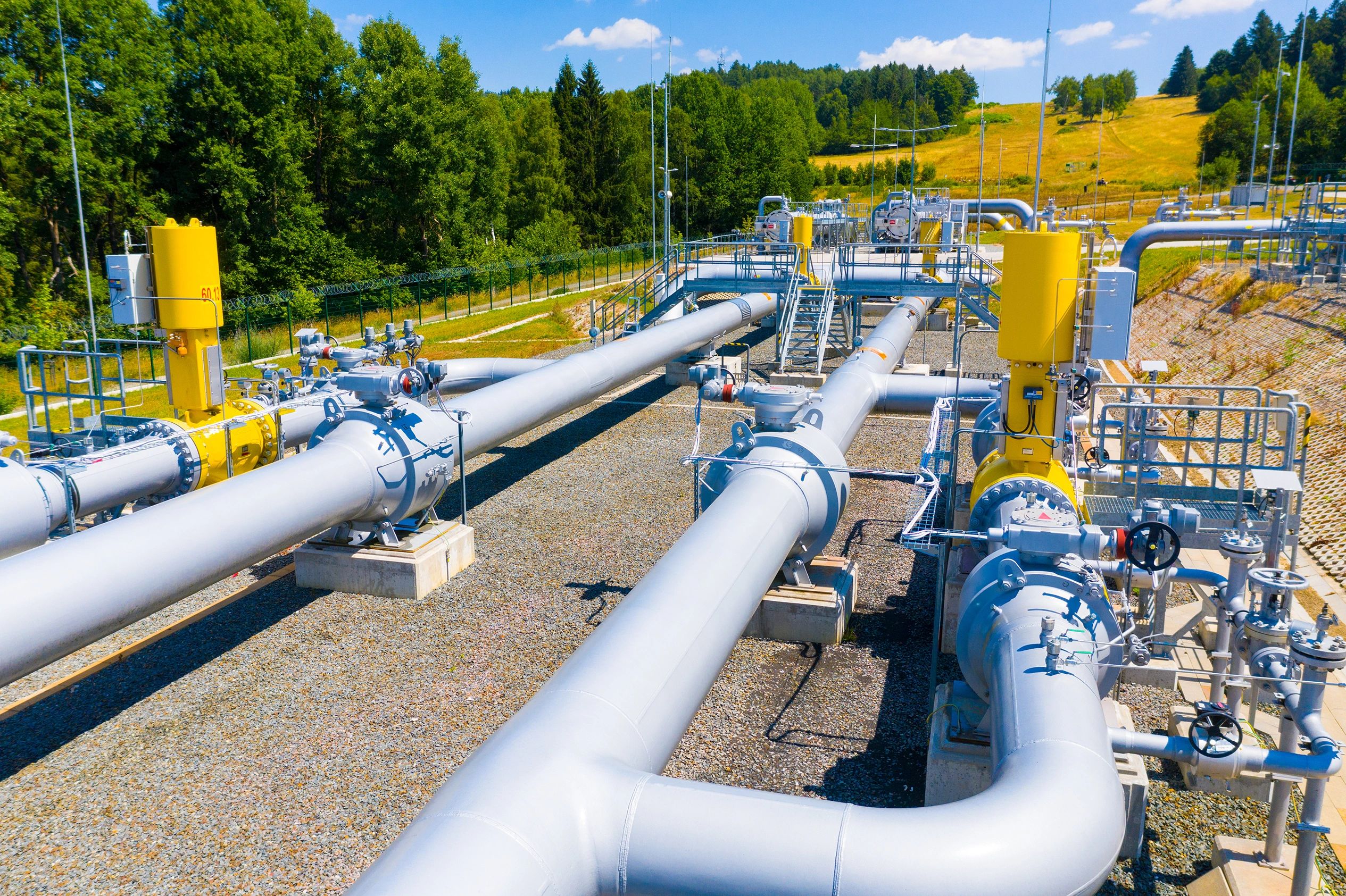 Modern gas infrastructure in Europe