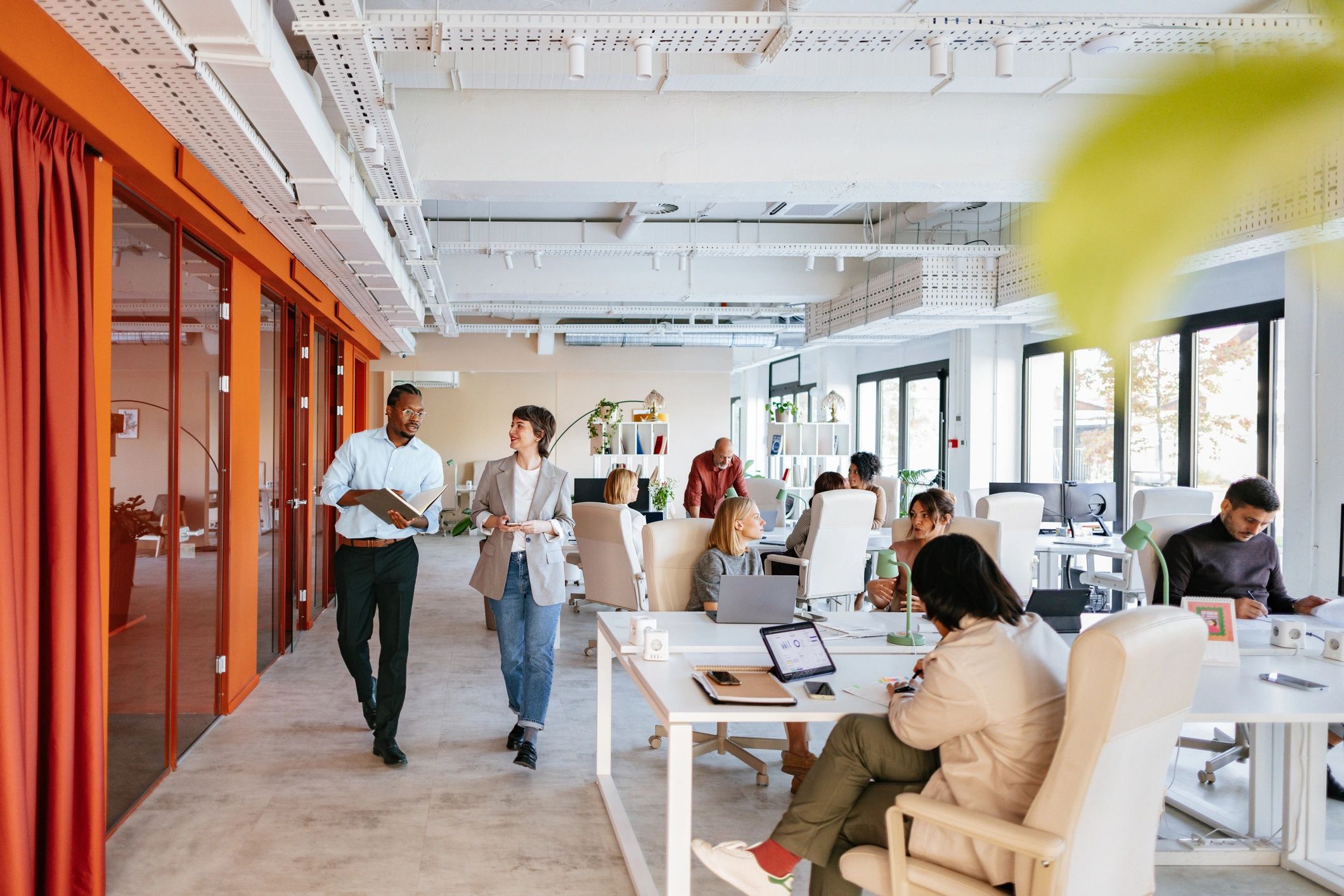 Modern business office energy trading